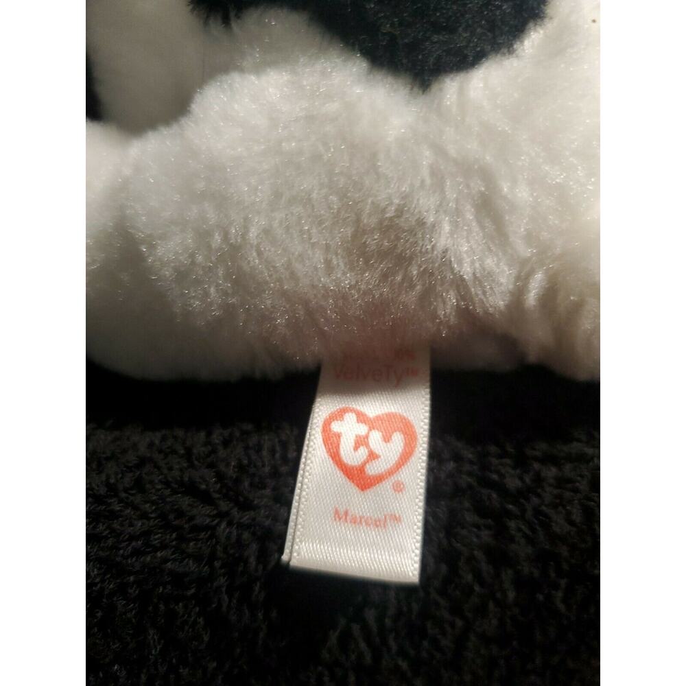 TY Beanie Baby 6" MARCEL French Bulldog Plush Stuffed Animal EUC! - Picture 3 of 3